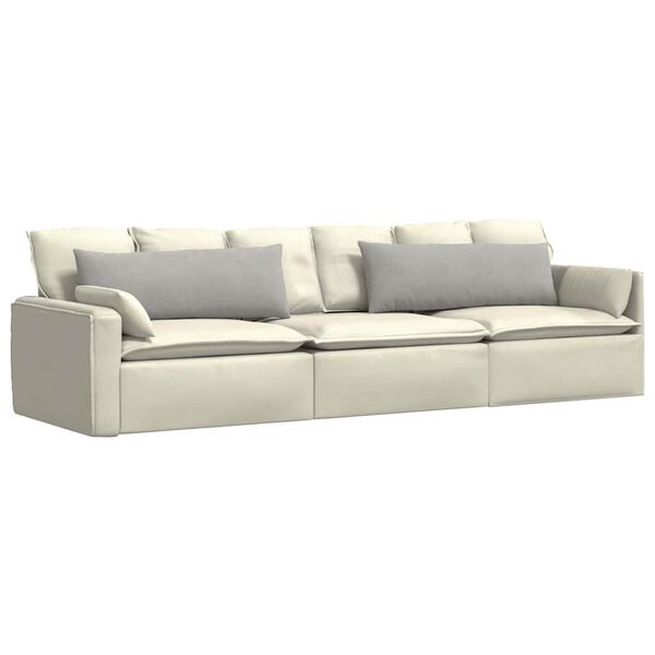 vidaXL Sofa Kussens 2 stuks Lichtgrijs 120 x 40 cm Stof