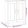 vidaXL Dressoir 69,5x34x90 cm bewerkt hout bruin eikenkleur