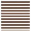 vidaXL Zebra rolgordijn 145x150 cm stofbreedte 140,9cm polyester bruin