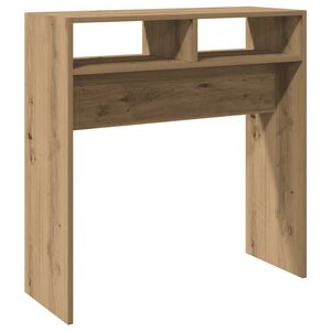 vidaXL Wandtafel 78x30x80 cm bewerkt hout artisanaal eikenkleur