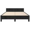 vidaXL Bedframe zonder matras 120x200 cm fluweel zwart