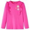 Kindershirt met lange mouwen 104 donkerroze