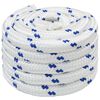 vidaXL Multifunctioneel gebruikstouw 30 mm 10 m Wit en Blauw PP