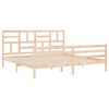 vidaXL Bedframe met hoofdbord massief hout