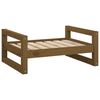 vidaXL Hondenmand 65,5x50,5x28 cm massief grenenhout honingbruin