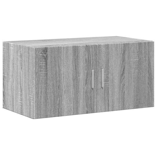vidaXL Wandkast 80x42,5x40 cm bewerkt hout grijs sonoma eikenkleurig