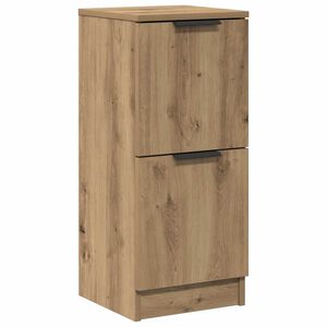 vidaXL Dressoir 30x30x70 cm bewerkt hout artisanaal eikenkleur