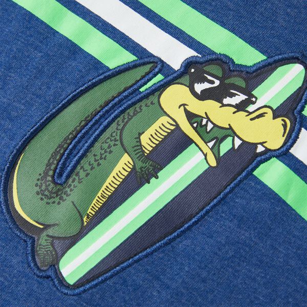 Kindershirt 128 gemêleerd donkerblauw