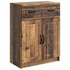 vidaXL Dressoir met lade Oud hout 66 x 34,5 x 87 cm Bewerkt hout