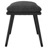vidaXL Voetenbank 45x29,5x35 cm stof en kunstleer donkergrijs