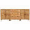 vidaXL Dressoir 3 pcs Bruin 60 x 33 x 75 cm massief mangohout