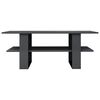 vidaXL Salontafel 110x55x42 cm bewerkt hout hoogglans grijs