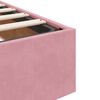 vidaXL Ottoman bedframe zonder matras 140x200 cm fluweel roze