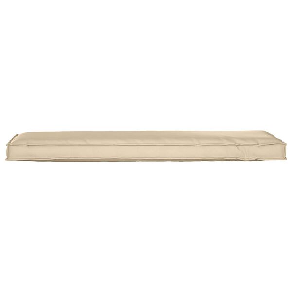 vidaXL Kussen Beige 140 x 40 x 8 cm Oxford Stof
