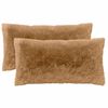 vidaXL Kussensloop 2 pcs HEERLEN Taupe 40 x 80 cm PV Fleece