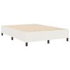 vidaXL Platform bedframe Cr&egrave;me 140 x 200 cm Katoen Stof