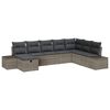 vidaXL Tuin Sofa Set 8 st Grijs poly rattan