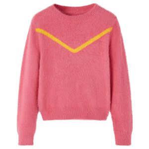 Kindertrui gebreid 104 oudroze