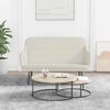 vidaXL Bankje 110x76x80 cm fluweel cr&egrave;mekleurig