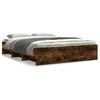 vidaXL Bedframe zonder matras hout gerookt eikenkleurig 160x200 cm