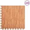 vidaXL Puzzel Oefenmatten 24 pcs Bruin 8,64 ㎡ EVA Schuim