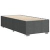 vidaXL Bedframe zonder matras 100x200 cm stof donkergrijs