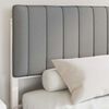 vidaXL Bedframe met Gevoerd Hoofdgedeelte Lichtgrijs 150 x 200 cm