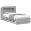 vidaXL Bedframe met opslag Grijs Sonoma 100 x 200 cm Bewerkt hout