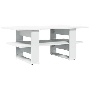 vidaXL Salontafel 102x55x42 cm bewerkt hout zwart