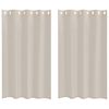 vidaXL Voile Gordijn 2 st Zand 175 x 140 cm Polyester