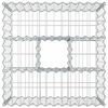 vidaXL Gabion Verhoogd Bed Zilver 60 x 60 x 40 cm Gegalvaniseerd staal