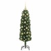 vidaXL Kunstkerstboom Groen 120 cm PVC en Staal en Kunststof