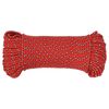 vidaXL Boottouw 4 mm 500 m polypropyleen rood