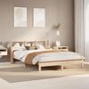 vidaXL Bedframe zonder matras massief grenenhout 135x190 cm