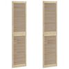 vidaXL Kastdeur 2 pcs Naturel 201 x 2,1 x 49,5 cm Massief grenenhout