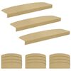 vidaXL Trapmatten 15 st 56 x 17 x 3 cm Beige Polyester halfrond