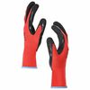 vidaXL Werkhandschoenen 24 pcs Rood en Zwart 9 / l Latexcoating