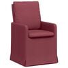 vidaXL Eettafelstoelen 2 st Stof Wijnrood 57 x 67 x 98 cm
