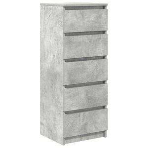 vidaXL Dressoir met lades 37,5x35x99 cm spaanplaat betongrijs