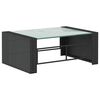 vidaXL 8-delige Loungeset met kussens poly rattan zwart