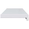 vidaXL Raamsokkel Wit 80 x 25 x 4,5 cm PVC