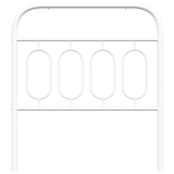 vidaXL Vervangend hoofdbord 90 cm metaal wit