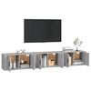 vidaXL Tv-wandmeubels 3 st 80x34,5x40 cm grijs sonoma eikenkleurig
