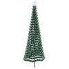 vidaXL Led-kerstboom met tinsel en grondpen EKENAS 250 cm 370 LED's