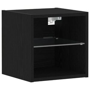 vidaXL Tv-wandmeubel met LED-verlichting 30x28,5x30cm artisanaal eiken