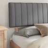 vidaXL Bedframe met Gevoerd Hoofdgedeelte Lichtgrijs 180 x 200 cm