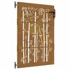 vidaXL Poort 85x125 cm bamboe-ontwerp cortenstaal