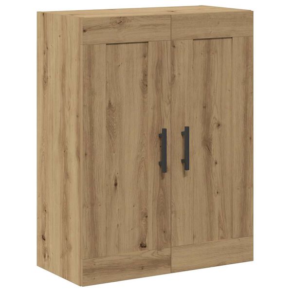 vidaXL Wandkast 69,5x34x90 cm bewerkt hout artisanaal eikenkleur