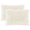 vidaXL Kussen met kussen HEERLEN 2 st Wit PV Fleece