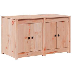 vidaXL Keukenkast Bruin Eiken 106 x 55 x 64 cm Massief grenenhout